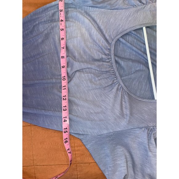 ANTHROPOLOGIE T.La Purple Ombre Short Sleeve Maxi Dress Medium WOmens - Picture 7 of 10